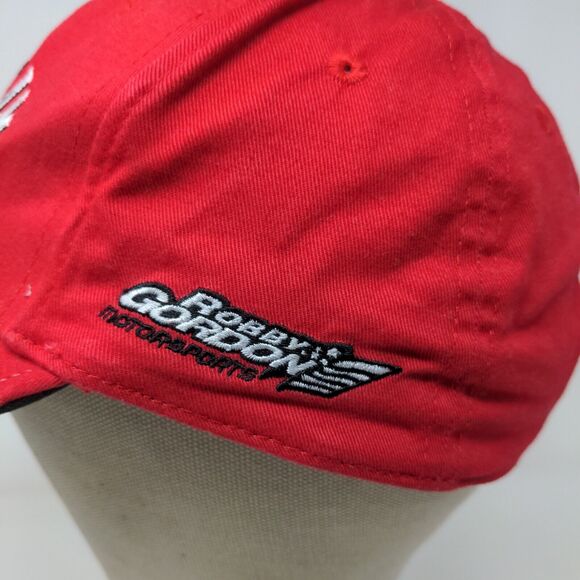 Drink Smart Mens Strapback Jim Beam Racing Hat Robby Gordon Motorsports Red OSFA - Picture 7 of 14